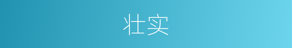 壮实的近义词_壮实的反义词_壮实的同义词 - 相似词查询