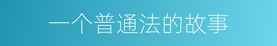 一个普通法的故事的同义词
