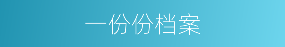 一份份档案的同义词