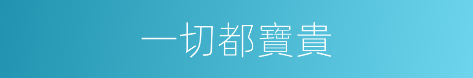 一切都寶貴的同義詞