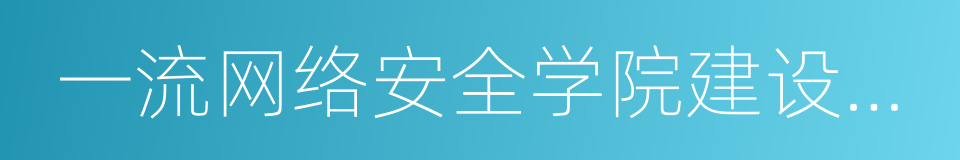 一流网络安全学院建设示范项目管理办法的同义词