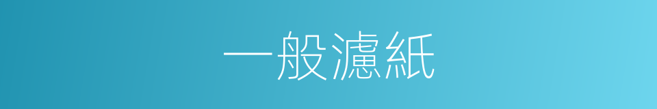 一般濾紙的同義詞