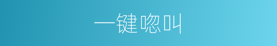 一键唿叫的同義詞