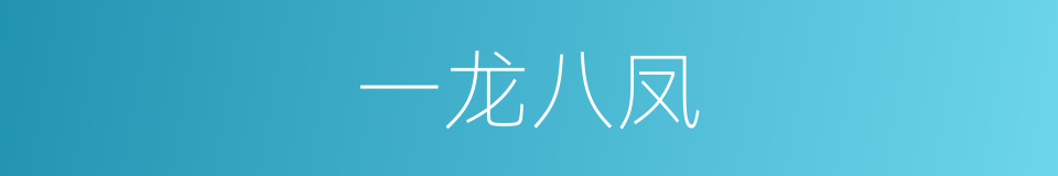一龙八凤的同义词