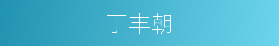丁丰朝的同义词
