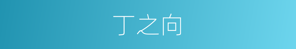 丁之向的同义词