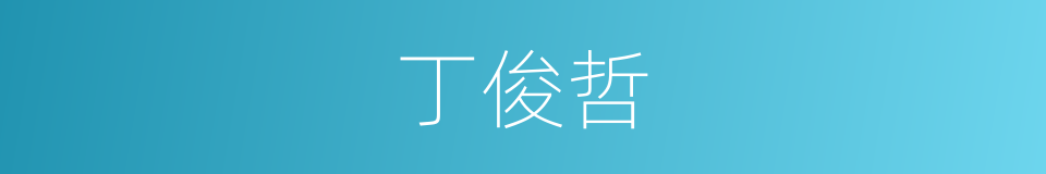 丁俊哲的同义词