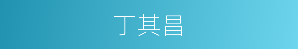 丁其昌的同义词