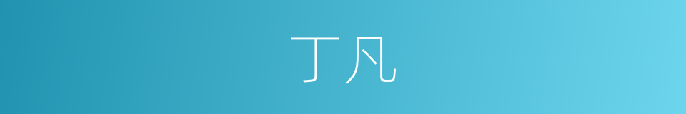 丁凡的同义词