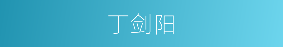 丁剑阳的同义词