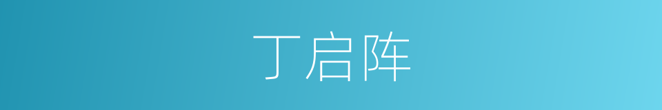 丁启阵的同义词