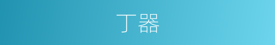 丁器的同义词