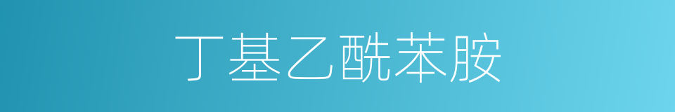 丁基乙酰苯胺的同义词