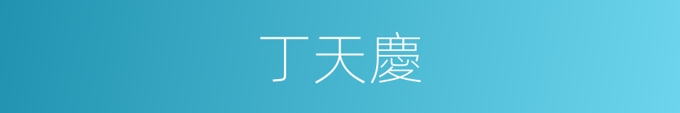 丁天慶的同義詞