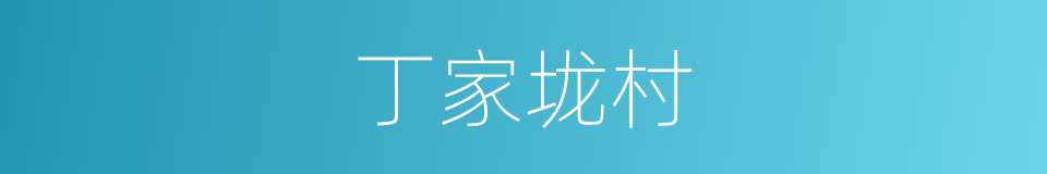 丁家垅村的同义词