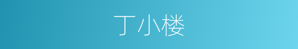 丁小楼的同义词