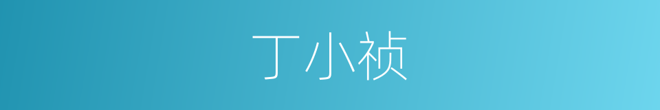 丁小祯的同义词