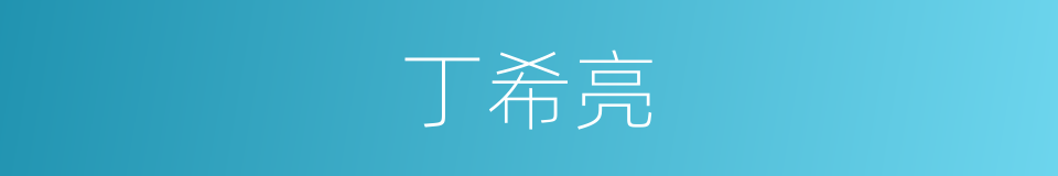 丁希亮的同义词
