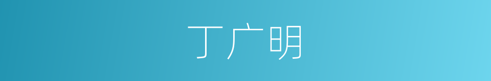 丁广明的同义词