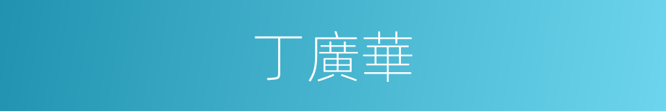 丁廣華的同義詞