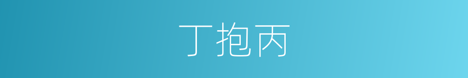 丁抱丙的同义词