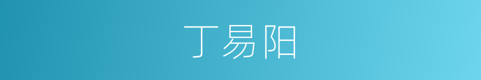 丁易阳的同义词