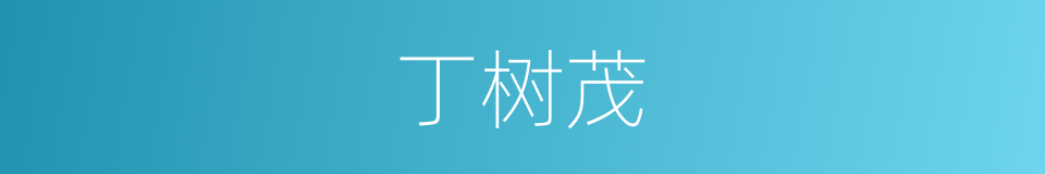 丁树茂的同义词