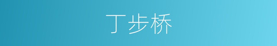 丁步桥的同义词