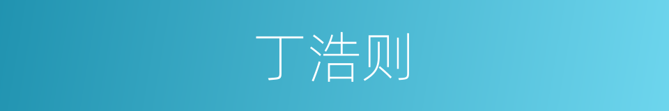 丁浩则的同义词