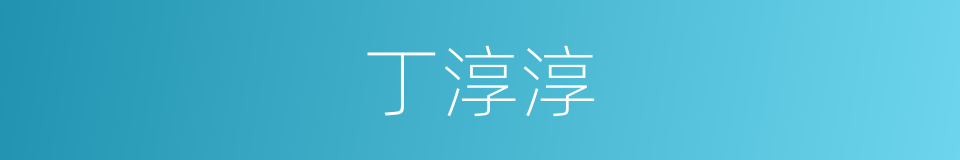 丁淳淳的同义词