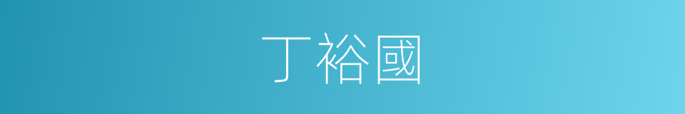 丁裕國的同義詞