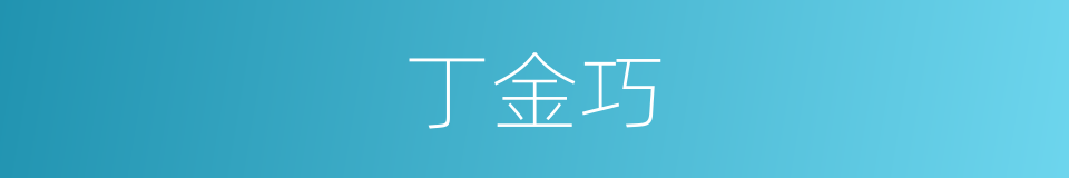 丁金巧的同义词