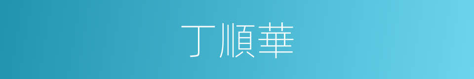 丁順華的同義詞