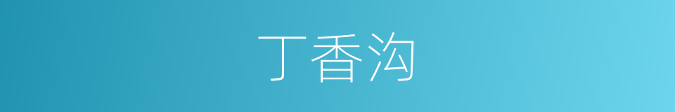 丁香沟的同义词