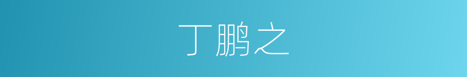 丁鹏之的同义词