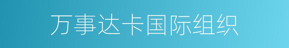 万事达卡国际组织的同义词