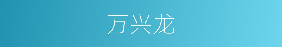 万兴龙的同义词