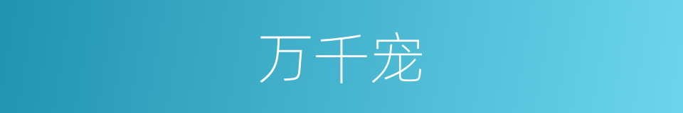 万千宠的同义词