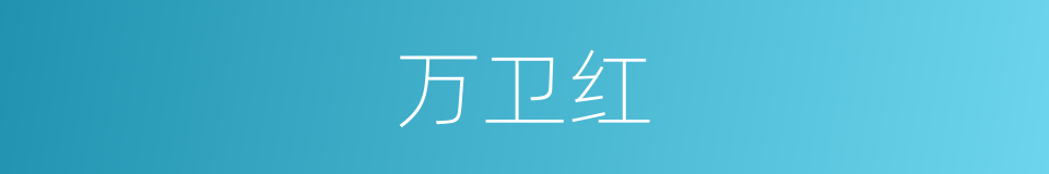 万卫红的同义词