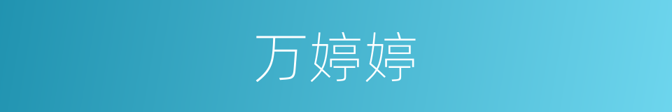 万婷婷的同义词