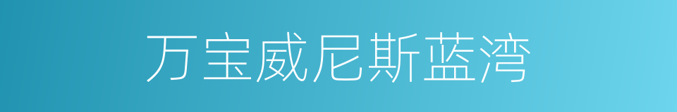 万宝威尼斯蓝湾的同义词