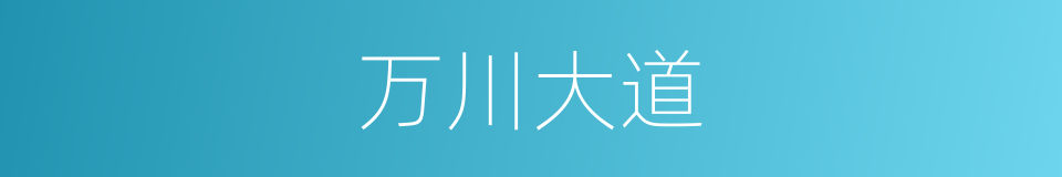 万川大道的同义词