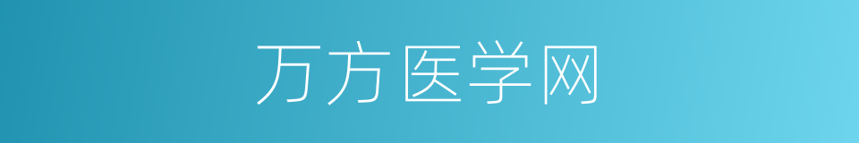万方医学网的同义词