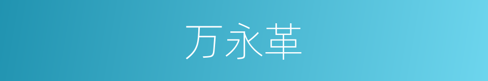 万永革的同义词