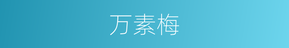 万素梅的同义词