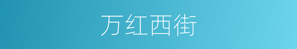 万红西街的同义词