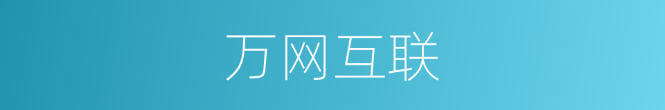万网互联的同义词