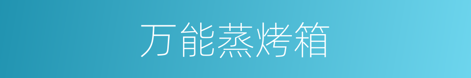 万能蒸烤箱的同义词