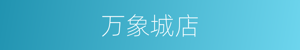 万象城店的同义词