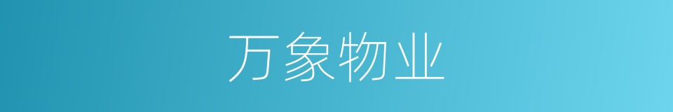 万象物业的同义词